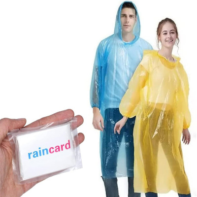 (2pis)Portable Emergency Disposable Pocket Rain Card